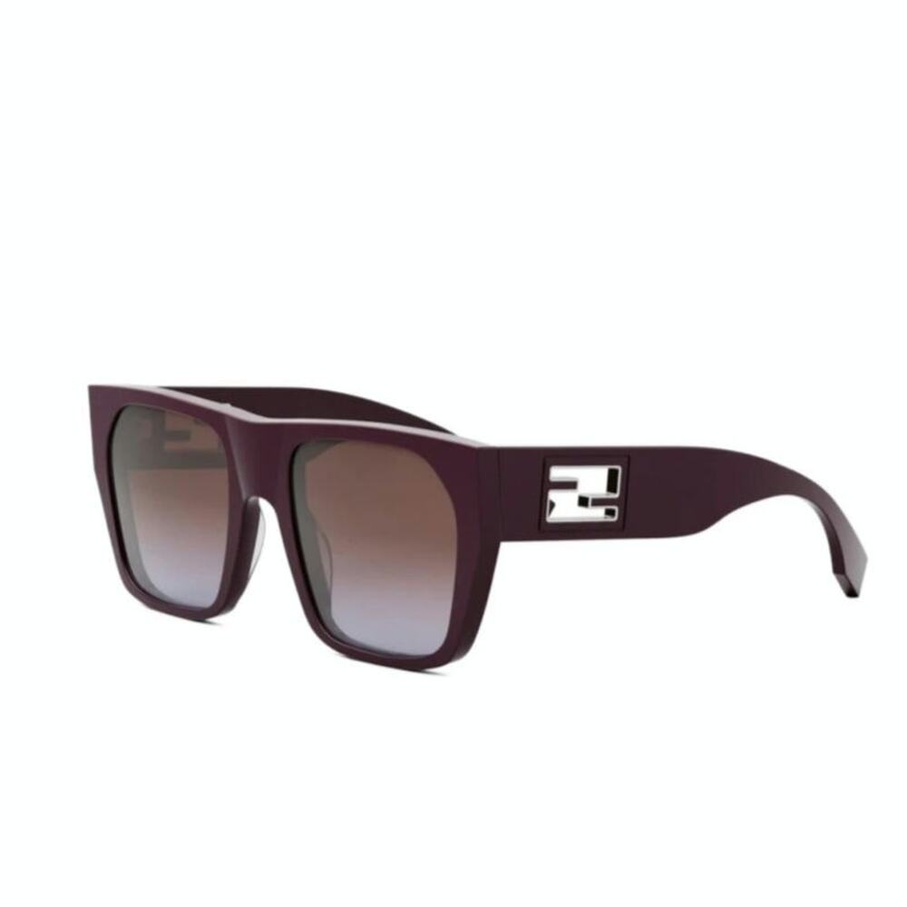 New! Fendi Oversized Sunglasses Purple/ Burgundy